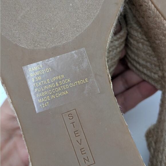 Steven New York Ramey Espadrille Platform Wedge Sandal Women's Size US9.5M EU40 - Picture 8 of 12